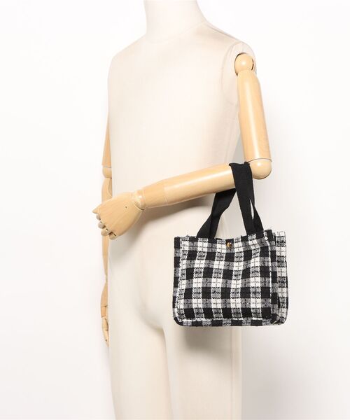 VIBGYOR トートバッグ Mignonjour/チェック柄ミニトートバッグ M2878