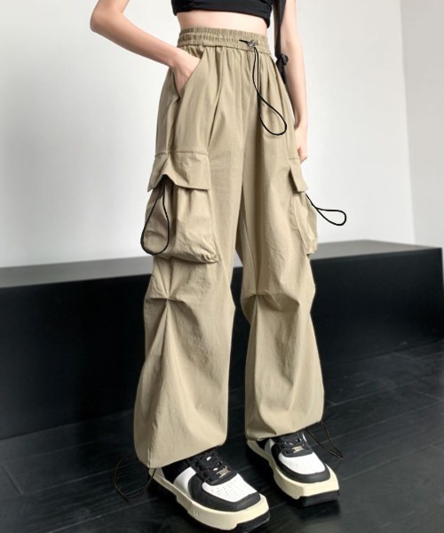 「Riff」 カーゴパンツ M ピンク レディース_画像6