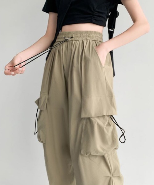 「Riff」 カーゴパンツ M ピンク レディース_画像9