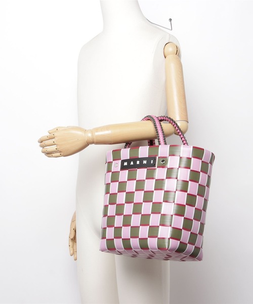 「MARNI MARKET」 かごバッグ FREE ピンク レディース_画像6