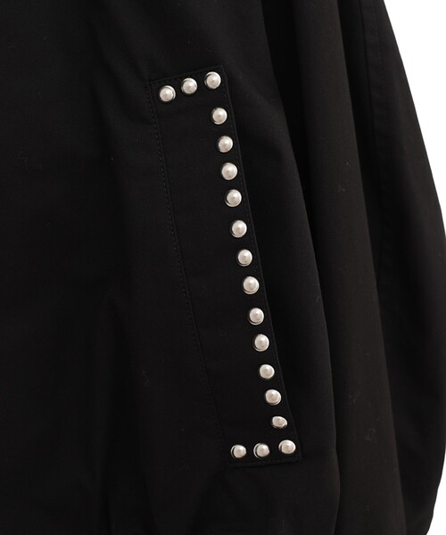 コート アウター 「CLANE/クラネ」W COLOR STUDDED DRIZZLER JACKET/ダブルカラースタッズショートブルゾンの画像