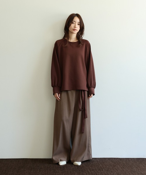 「select MOCA Et」 長袖カットソー FREE ベージュ レディース_画像4