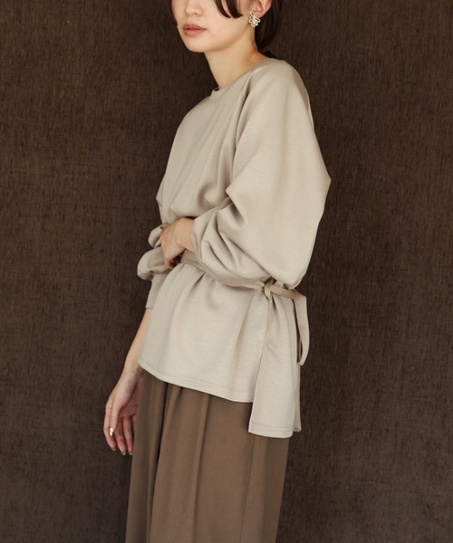 「select MOCA Et」 長袖カットソー FREE ベージュ レディース_画像9