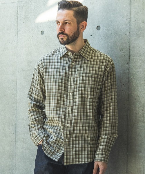 MR.OLIVE（ミスターオリーブ） シャツ DOUBLE GAUZE MADRAS CHECK