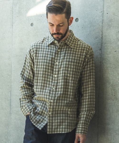 MR.OLIVE（ミスターオリーブ） シャツ DOUBLE GAUZE MADRAS CHECK
