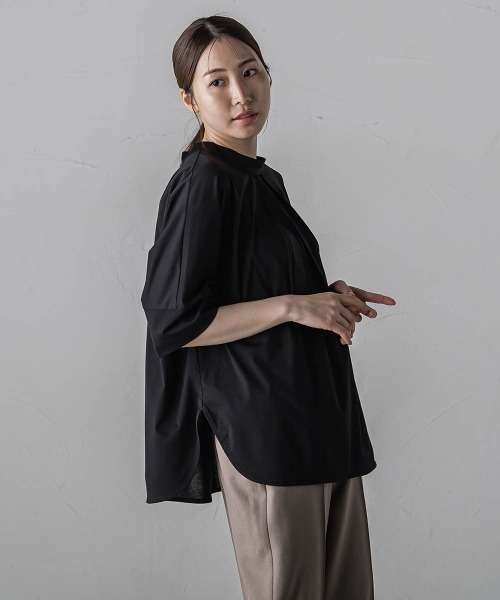 「la.f…」 半袖ブラウス 9号 ホワイト レディース_画像4