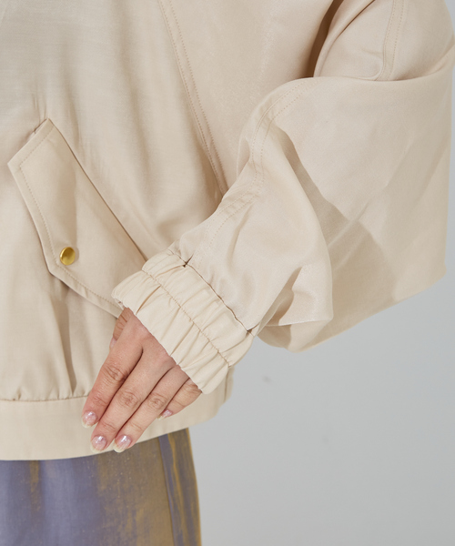 「NOMINE」 ブルゾン フリー アイボリー レディース_画像8