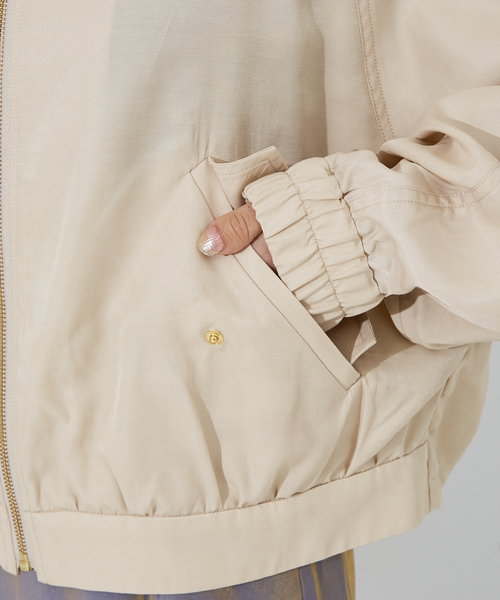 「NOMINE」 ブルゾン フリー アイボリー レディース_画像9