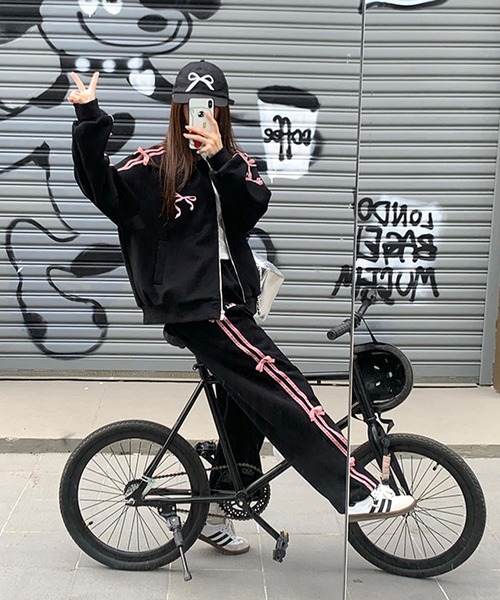 「lilful」 セットアップ M ブラック レディース_画像4