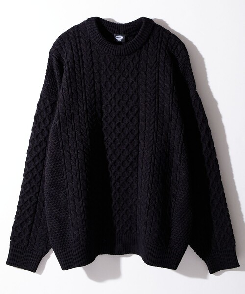 「FREAK'S STORE」 長袖ニット MEDIUM オフホワイト メンズ_画像6