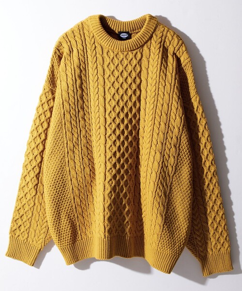 「FREAK'S STORE」 長袖ニット MEDIUM オフホワイト メンズ_画像7