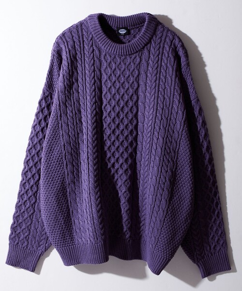 「FREAK'S STORE」 長袖ニット MEDIUM オフホワイト メンズ_画像8