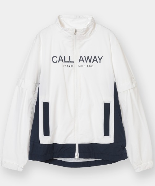 Callaway レディース レインウェア ホワイト Callaway（キャロウェイ） レインコート カッパ セットアップレイン