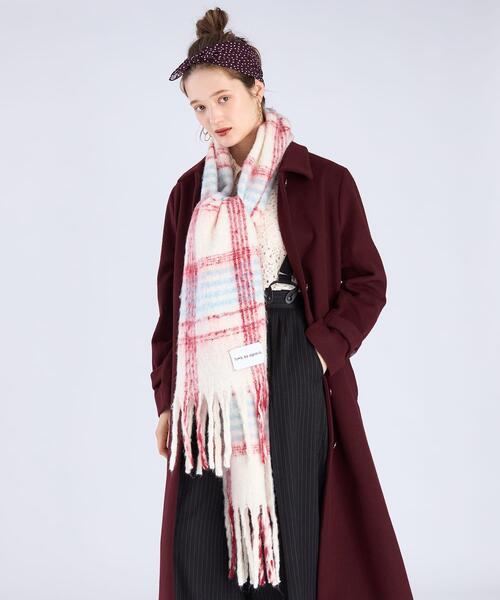 「To b. by agnes b.」 マフラー FREE レッド レディース_画像5