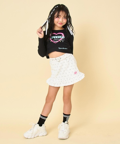 ANAP kids（アナップキッズ） スカート ハートベルト付フリルスカート
