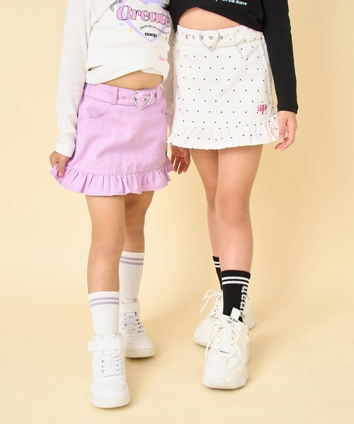 ANAP kids（アナップキッズ） スカート ハートベルト付フリルスカート