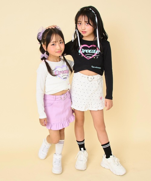 ANAP kids（アナップキッズ） スカート ハートベルト付フリルスカート