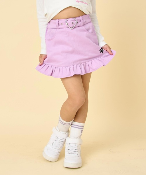ANAP kids(アナップキッズ) スカート ハートベルト付フリルスカート ANAP kids(アナップキッズ) スカート ハートベルト付フリルスカート