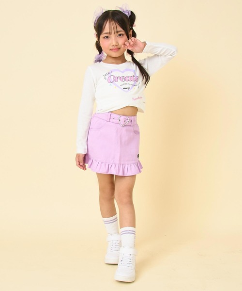 ANAP kids（アナップキッズ） スカート ハートベルト付フリルスカート