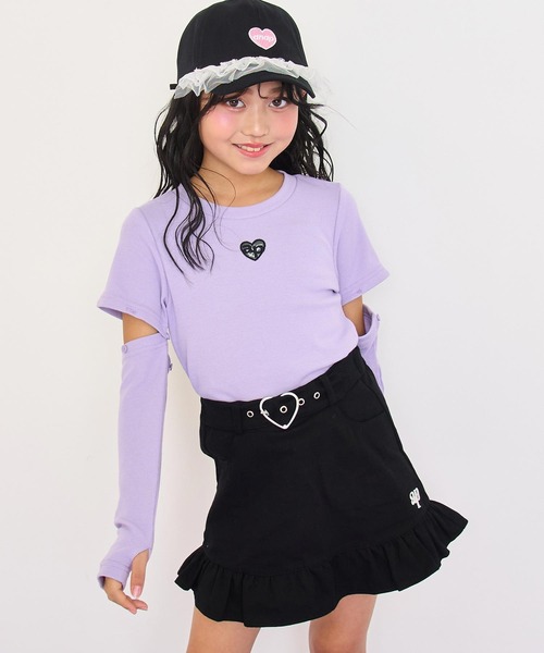 ANAP kids(アナップキッズ) スカート ハートベルト付フリルスカート ANAP kids(アナップキッズ) スカート ハートベルト付フリルスカート