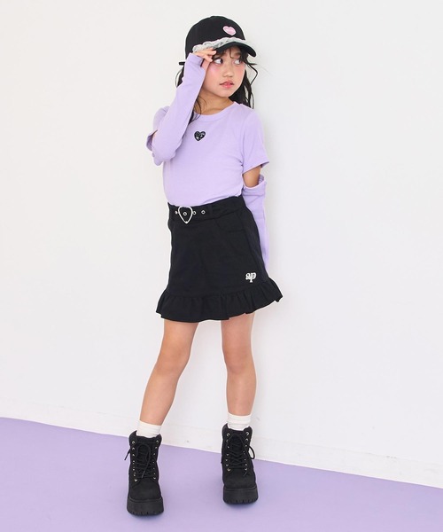 ANAP kids（アナップキッズ） スカート ハートベルト付フリルスカート