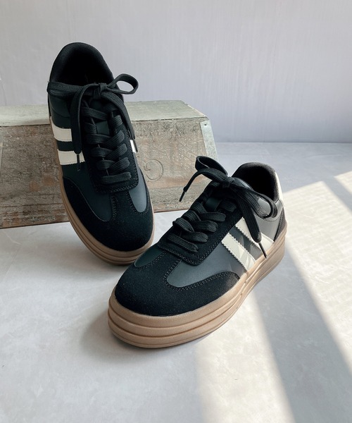 「Noubel Voug Relax」 ローカットスニーカー 3L ホワイト×シルバー レディース_画像4