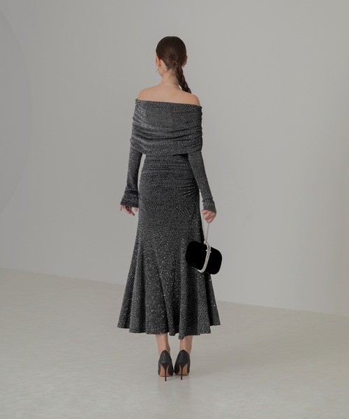 「Leja」 ベアトップワンピース SMALL ブラック レディース_画像2