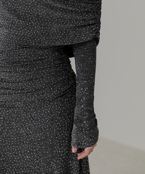 「Leja」 ベアトップワンピース SMALL ブラック レディース_画像4
