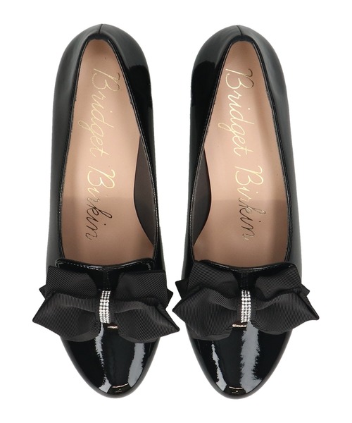 ローファー 「Bridget Birkin」ヒールアップキラキラリボンローファー(561621) レディース