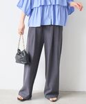 パンツ 麻混メランジツータックパンツ レディースの詳細画像5