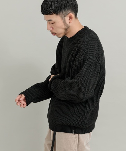 「EKAL」 長袖ニット LARGE ブラック メンズ_画像4