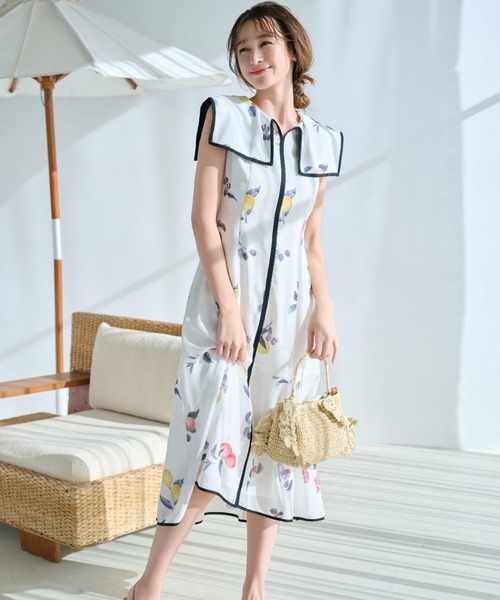 celford  ワンピース CELFORD（セルフォード） ワンピース 「洗える」フルーツプリント
