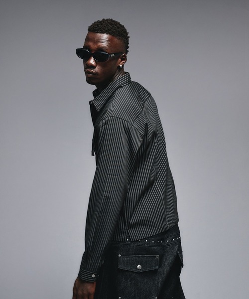 ANDER HUNK シャツ W-Pocket Metal Button Shirt / Wポケットメタル