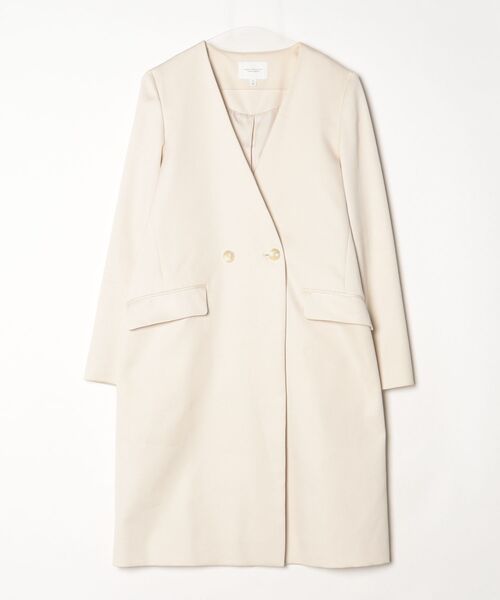 BEAUTY＆YOUTH UNITED ARROWS ノーカラーコート LARGE ホワイト 