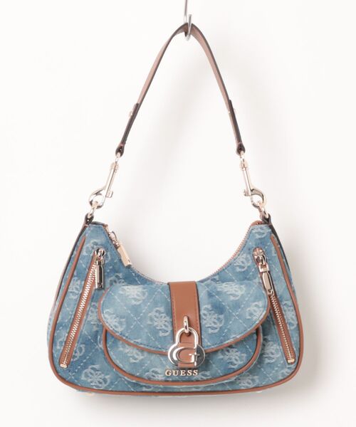 【超美品】GUESSゲス　ショルダーバッグ GUESS（ゲス） ショルダーバッグ バッグ WELLS SHOULDER SATCHEL