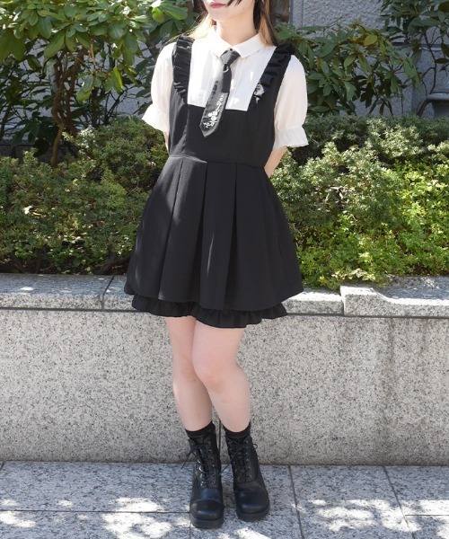 axes femme（アクシーズ ファム） ワンピース ネクタイ付セットアップ