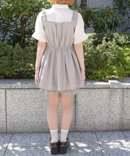 axes femme（アクシーズ ファム） ワンピース 半袖 ネクタイ付