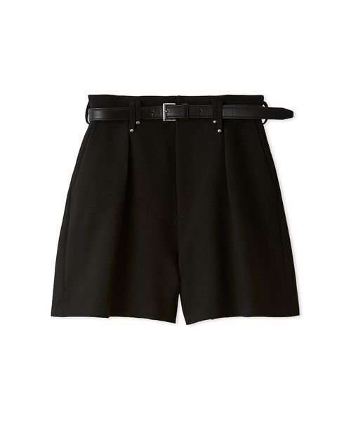 snidel シンプルショートパンツ BLK 1 SNIDEL（スナイデル） パンツ シンプルショートパンツ レディース