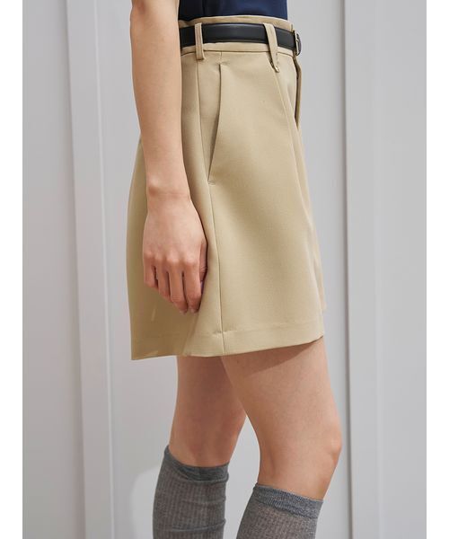 SNIDEL シンプルショートパンツ アイボリー 0サイズ 新品タグ付き SNIDEL（スナイデル） パンツ シンプルショートパンツ レディース