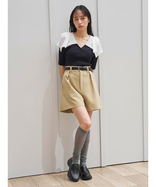 SNIDEL（スナイデル） パンツ シンプルショートパンツ レディース