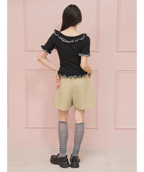 SNIDEL（スナイデル） パンツ シンプルショートパンツ レディース
