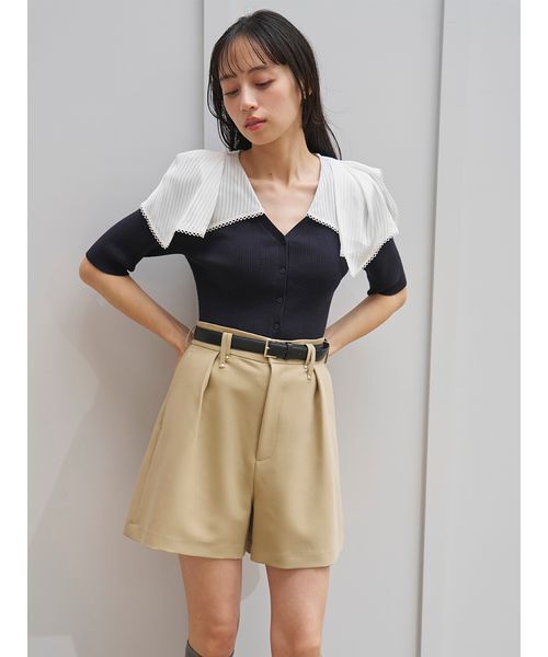 SNIDEL（スナイデル） パンツ シンプルショートパンツ レディース