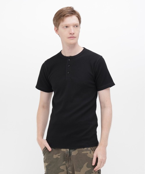 AVIREX（アヴィレックス） ヘンリーネック tシャツ 「DAILY/デイリー