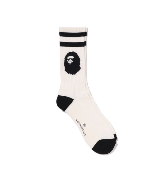 A BATHING APE（アベイシングエイプ） 靴下 APE HEAD LINE SOCKS