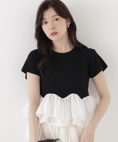 tシャツ 「ａ」ホイップフリルＴシャツ / 1216269501 レディースの画像