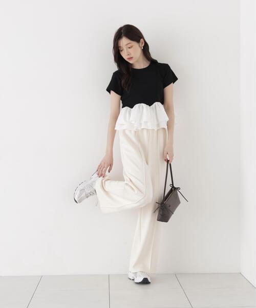 tシャツ 「ａ」ホイップフリルＴシャツ / 1216269501 レディースの画像