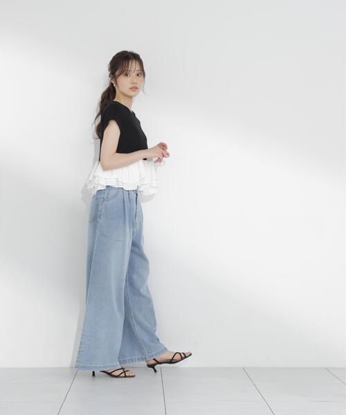 tシャツ 「ａ」ホイップフリルＴシャツ / 1216269501 レディースの画像