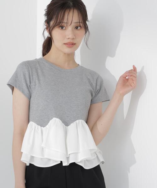 tシャツ 「ａ」ホイップフリルＴシャツ / 1216269501 レディースの画像