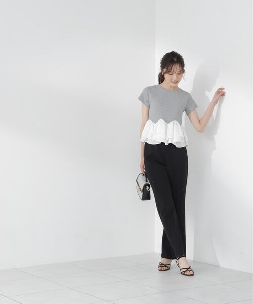 tシャツ 「ａ」ホイップフリルＴシャツ / 1216269501 レディースの画像