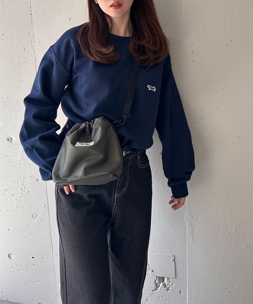 「PENNEYS」 スウェットカットソー L ネイビー レディース_画像8
